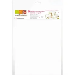 6 Feuilles Azyme Striées 21 x 29,7 cm Scrapcooking
