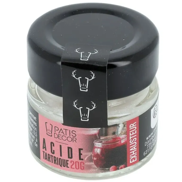 Acide Tartrique E334 20g Patisdecor