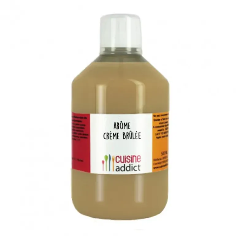 Arôme Alimentaire Crème Brûlée 500 ml Cuisineaddict