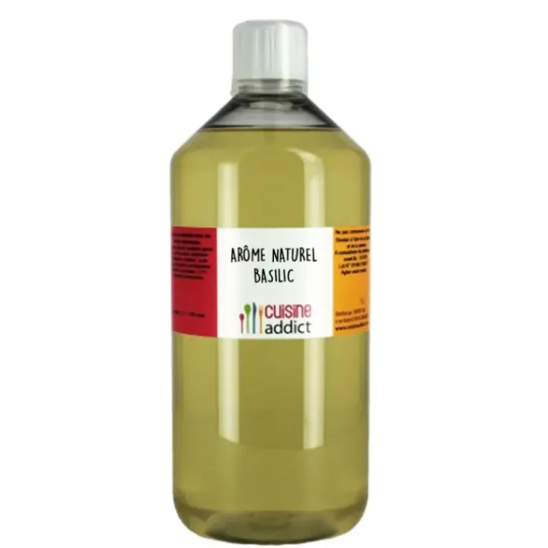 Arôme Alimentaire Naturel Basilic 1L Cuisineaddict