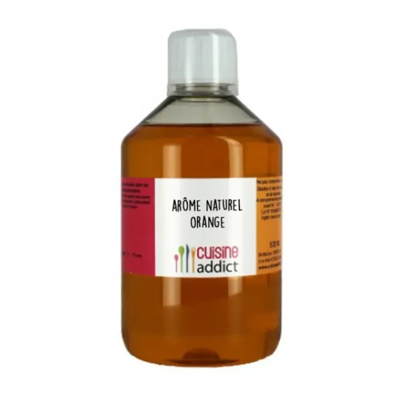Arôme Alimentaire Naturel Orange 500 ml Cuisineaddict