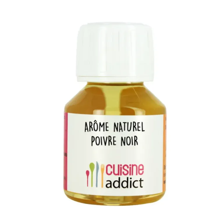 Arôme Alimentaire Naturel Poivre Noir 58ml Cuisineaddict