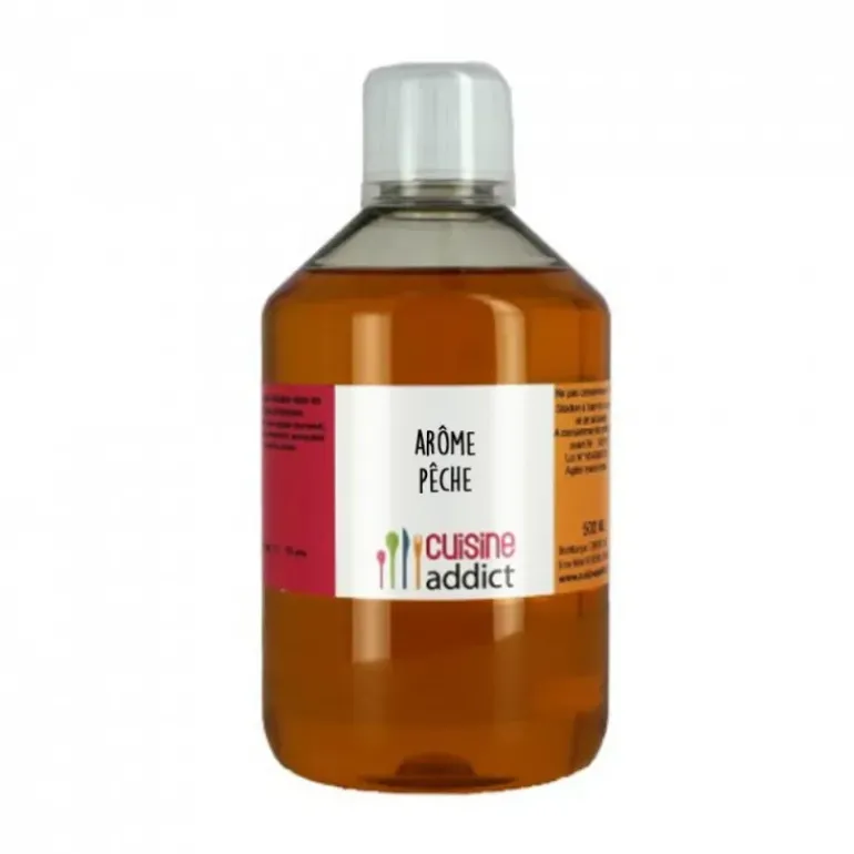 Arôme Alimentaire Pêche 500 ml Cuisineaddict
