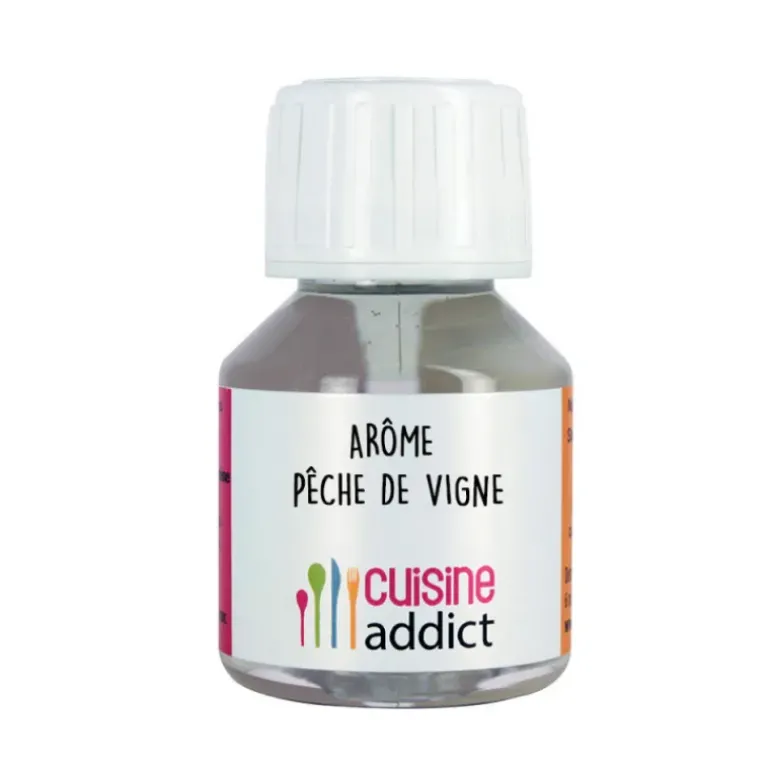 Arôme alimentaire Pêche de vigne 58ml Cuisineaddict