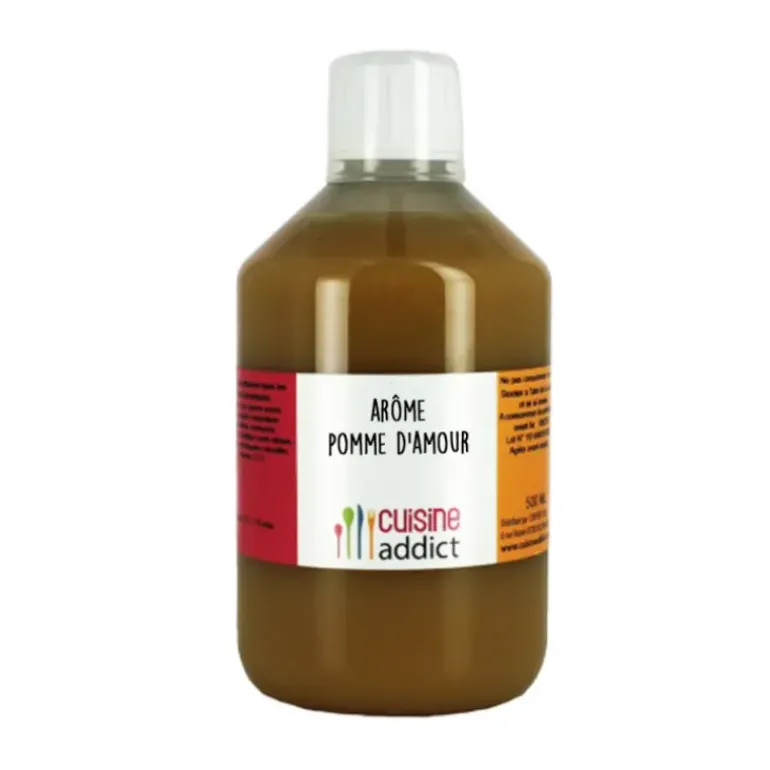 Arôme Alimentaire Pomme d'Amour 500 ml Cuisineaddict
