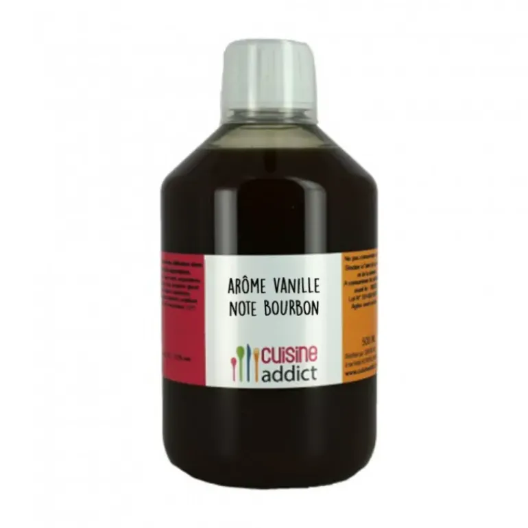 Arôme Alimentaire Vanille note Bourbon 500 ml Cuisineaddict