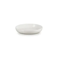 Assiette Creuse en Céramique Cocon Ø 22 cm Meringue Le Creuset