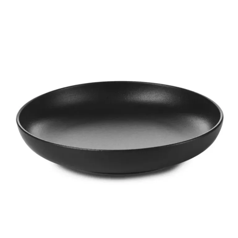 Assiette Creuse Porcelaine Noire 23 cm Adélie Revol