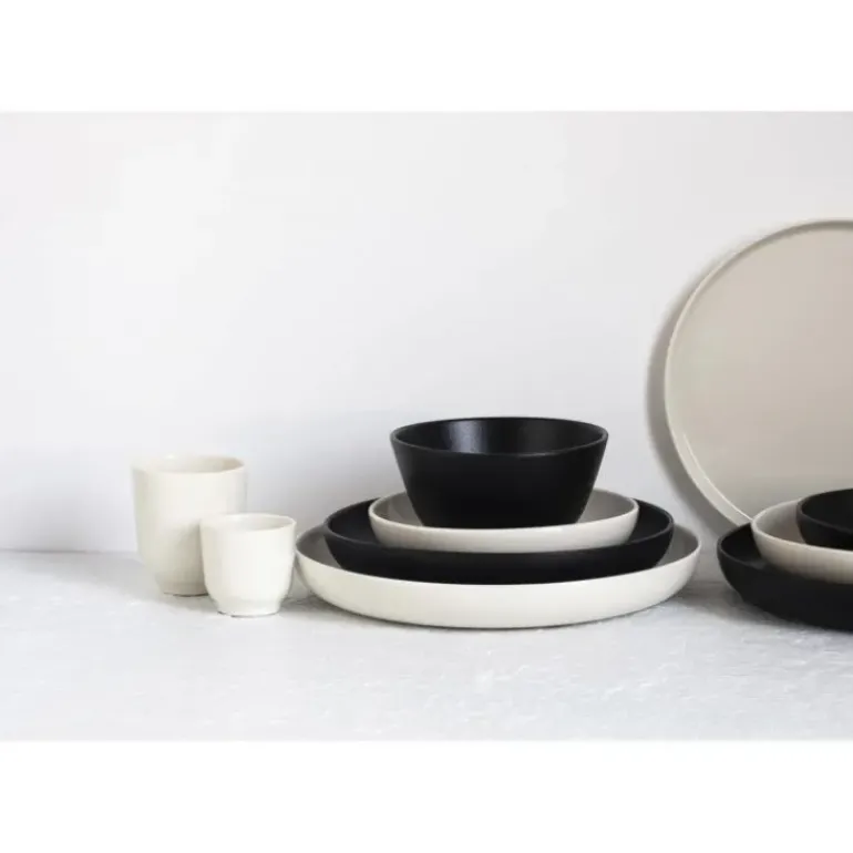 Assiette Creuse Porcelaine Noire 17 cm Adélie Revol