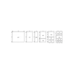Bac Gastronorme Inox GN 2/1 H 5,5cm Matfer Bourgeat