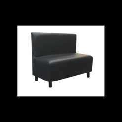 Banquette en Simili Cuir Noir Lisbonne 2imahl