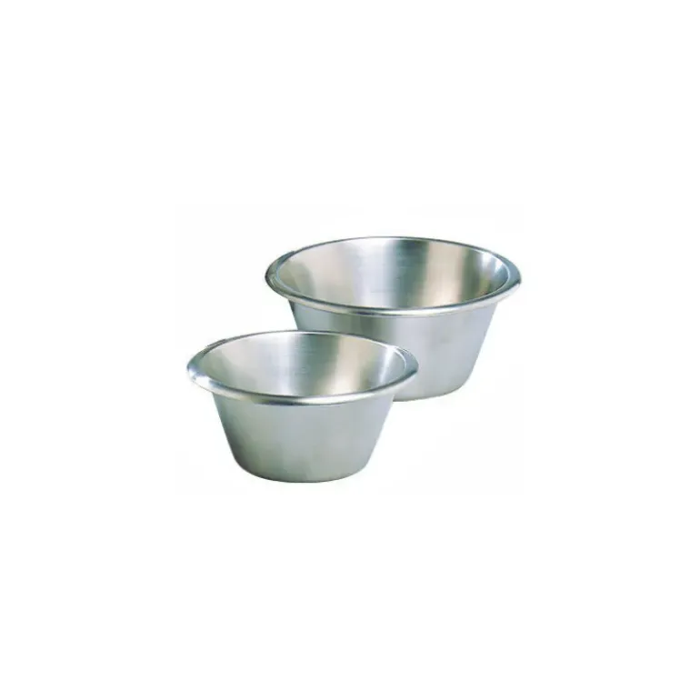 Bassine Pâtissière Ø 36 cm fond plat inox