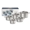 Batterie de Cuisine 5 Pièces Inox Le Creuset