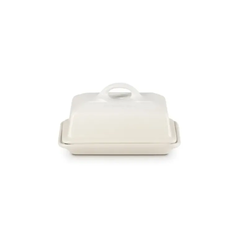 BeurrierCéramique avec Couvercle Meringue Le Creuset
