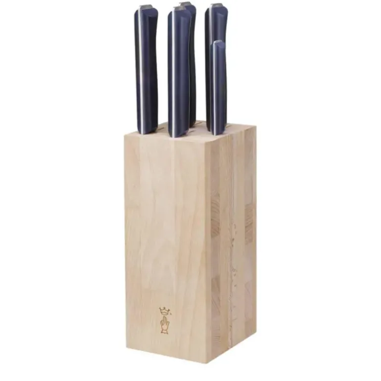 Bloc à Couteaux + 5 Couteaux Intempora Pain Opinel