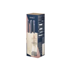 Bloc à Couteaux + 5 Couteaux Intempora Pain Opinel