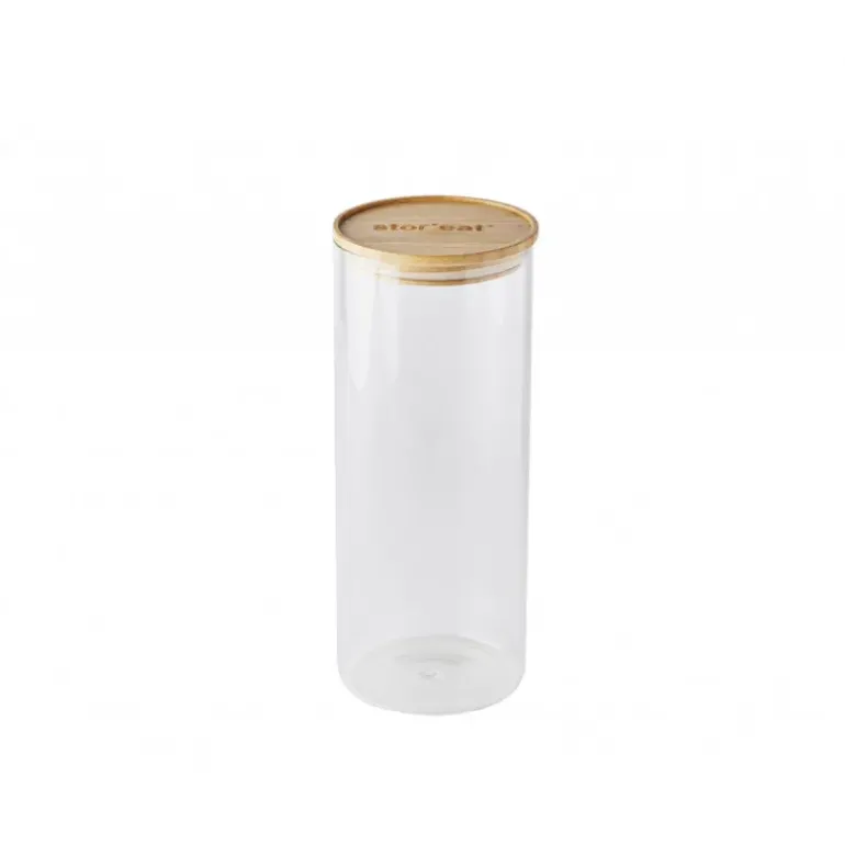 Bocal en Verre 2,1 L avec Couvercle Bambou Stor'eat Mastrad