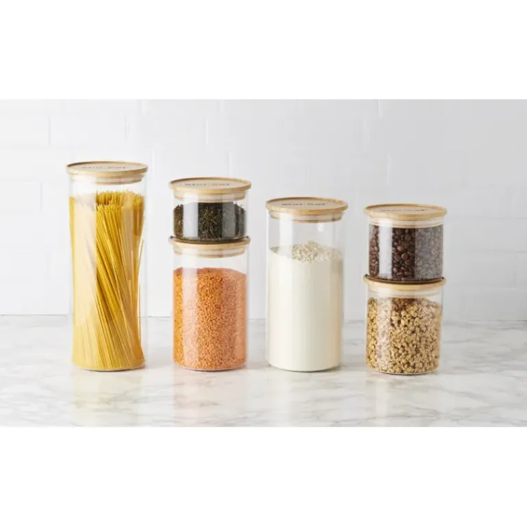 Bocal en Verre 2,1 L avec Couvercle Bambou Stor'eat Mastrad