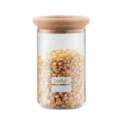 Bocal en Verre 0,6 L Bouchon en liège Yohki Bodum