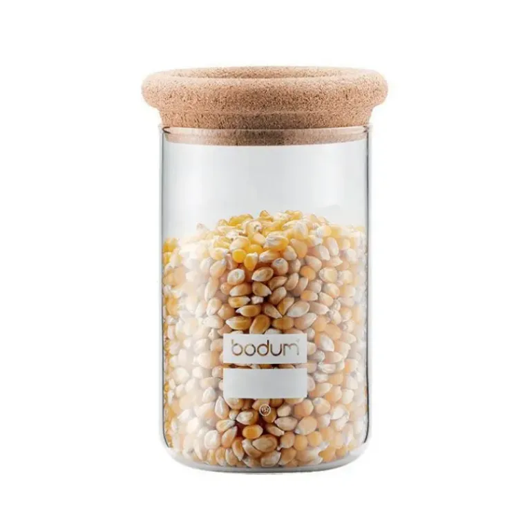 Bocal en Verre 0,6 L Bouchon en liège Yohki Bodum