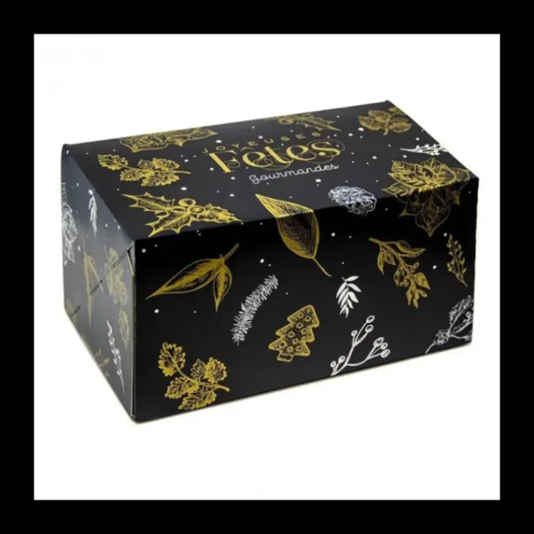 Boîte à Bûche 45 x 11cm Noël Féerique (x25)