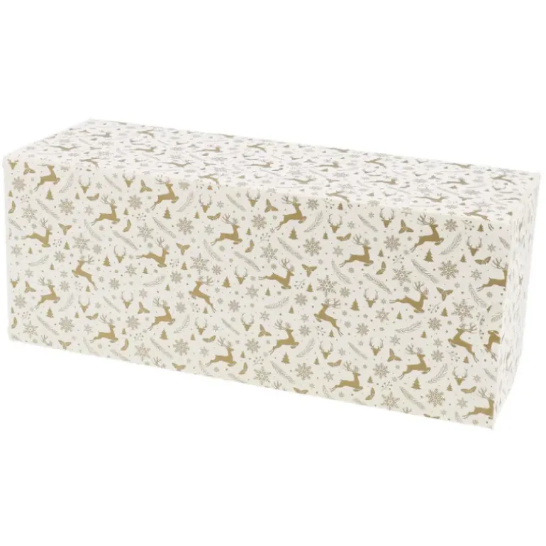 Boîte à Bûche Isotherme 25x11cm Étoiles (x25)