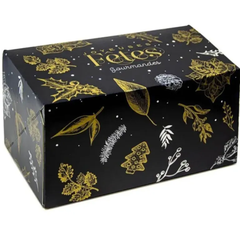 Boîte à Bûche 35x11cm Noël Féerique (x25)