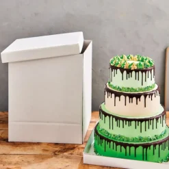 Boîte à Gâteau Carré 52x52cm H.70cm (x1) Funcakes