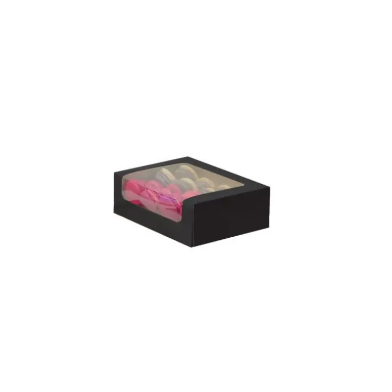 Boîte 16 Macarons avec Fenêtre 17,5 cm