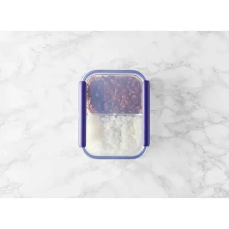 Boîte de Conservation Connectée avec Compartiments 1,45 L Bleu Stor'eat Mastrad