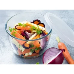 Boîte de Conservation en Verre Ronde 12 cm 0,6 L Cook & Store Pyrex