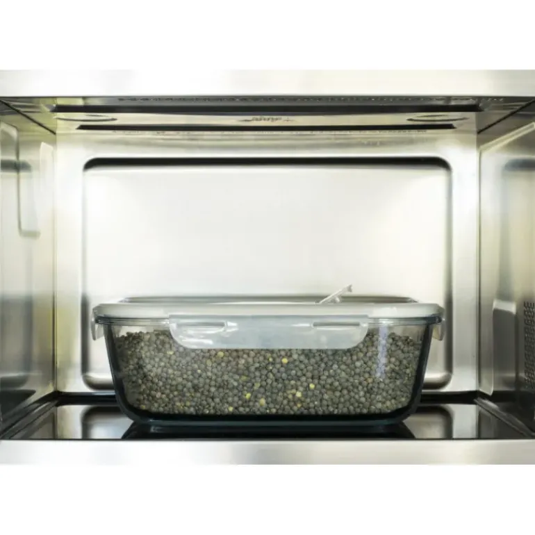 Boîte de Conservation en Verre Rectangle 2,25 L Pebbly