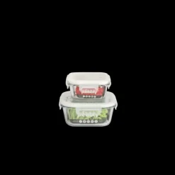 Boîte de Conservation en Verre Carré 320 ml Pebbly