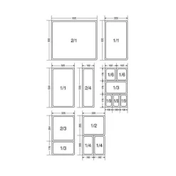 Boîte Modulus Gastronorme 7,5 litres GN 1/2 H15 cm