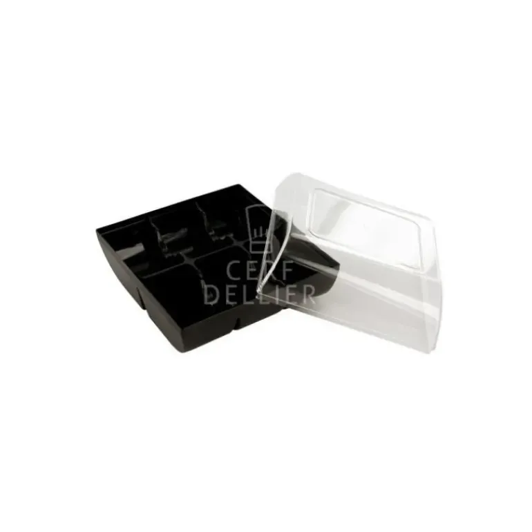 Boîte Noire pour 6 Macarons Gatodéco