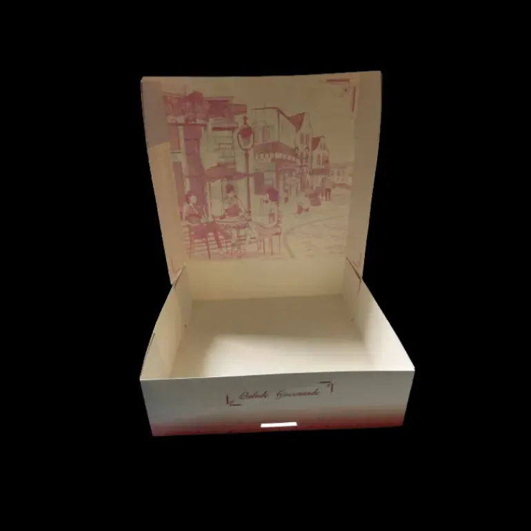 Boîte pâtissière Balade Gourmande - 23 x H 5 cm - (x50)