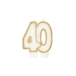 Bougie Anniversaire 40 ans Gatodéco
