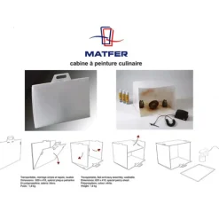 Cabine de peinture culinaire 640 x 515 x 410 mm Matfer