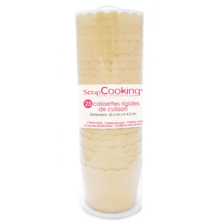 Caissette rigide de cuisson kraft (x25) ScrapCooking