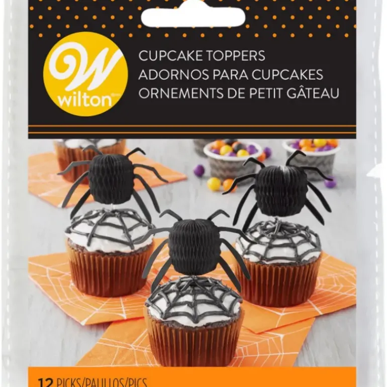 Cake Topper Araignée Papier 7 x 3 cm (x12) Wilton