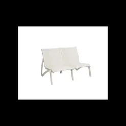 Canapé Conversationnel Blanc Glacier Toile Blanche Sunset Grosfillex