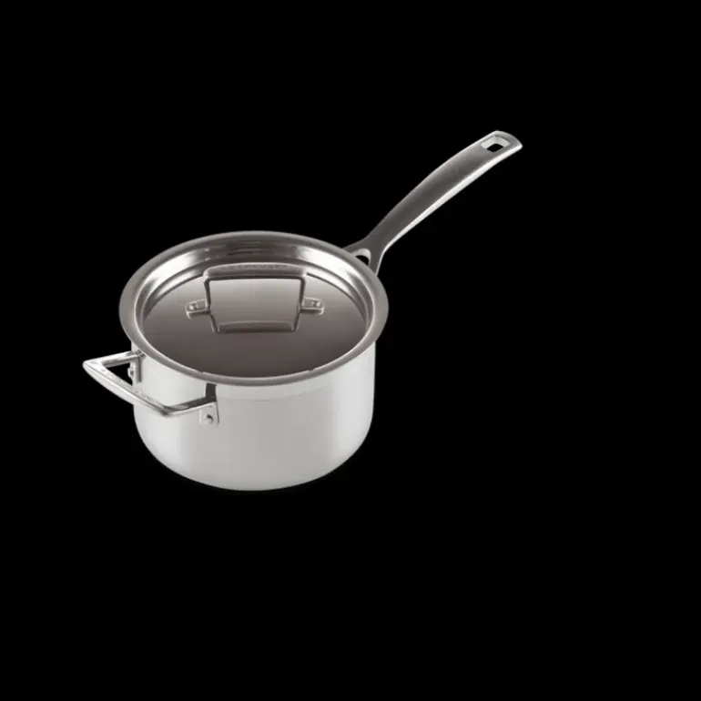 Casserole Inox avec Couvercle 18 cm Le Creuset