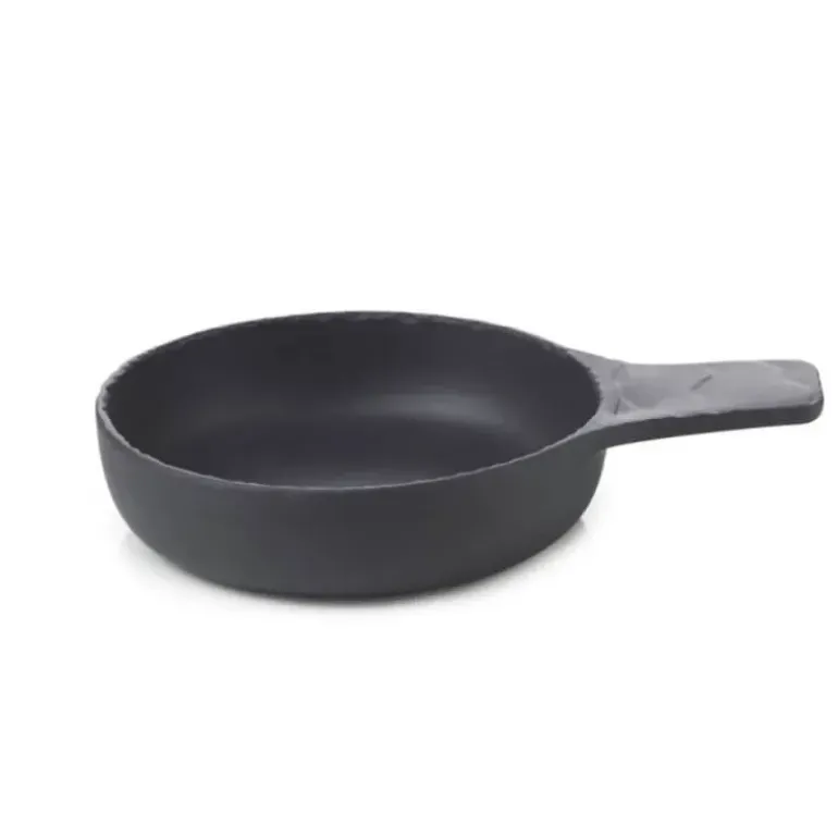 Cassolette avec Manche Ardoise 13 cm Basalt Revol