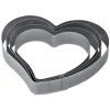 Cercle à Entremets Coeur Inox Micro-perforé 18 x 17 cm x H 3,5 cm Pavoni