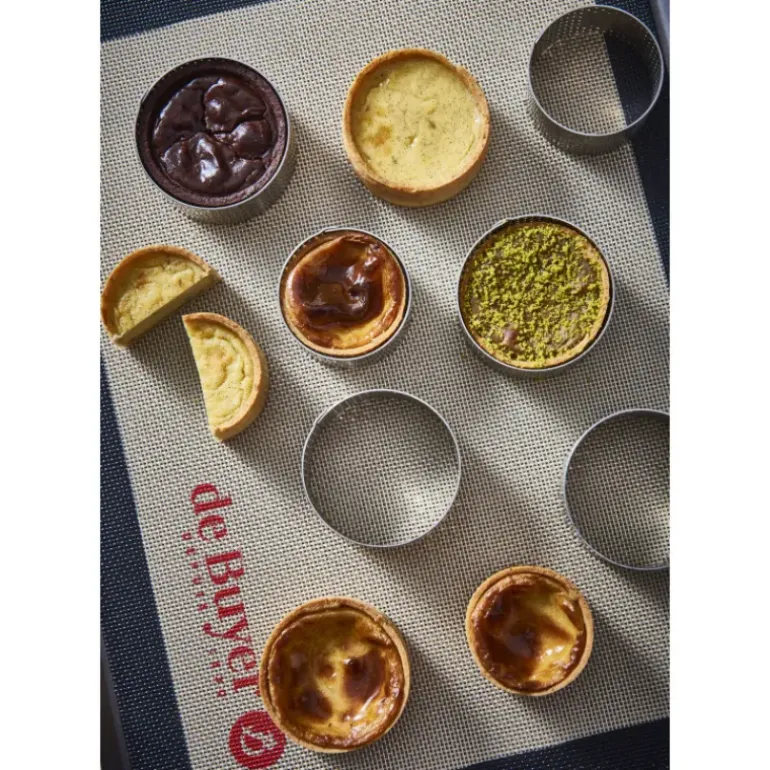 Cercle à Entremets Perforé Ø 5,5 cm x H 3,5 cm de L'école Valrhona De Buyer