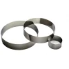 Cercle à Mousse Inox 26 cm x H 4,5 cm Gobel