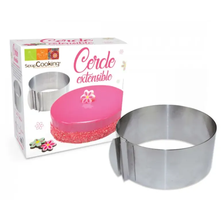Cercle à Pâtisserie Extensible Inox Scrapcooking