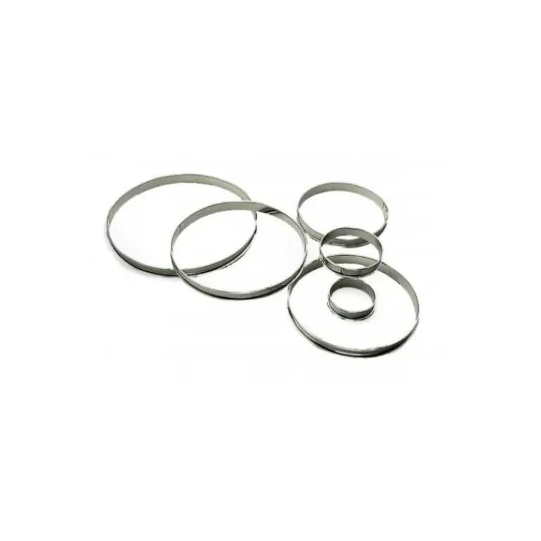 Cercle à Tarte Inox Ø30 cm H.2 cm Bords Roulés Gobel
