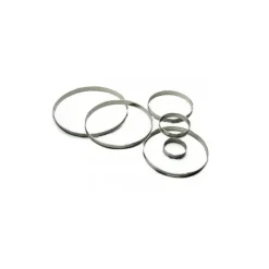Cercle à Tarte Inox Ø10 cm H.2 cm Bords Roulés Gobel