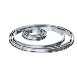 Cercle à Tarte perforé Ø 26 cm en Inox par De Buyer